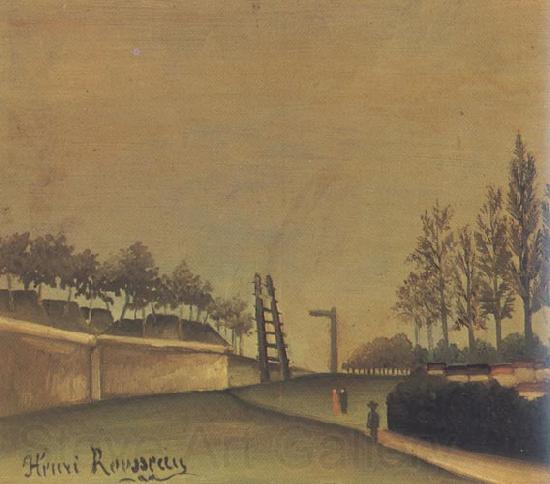 Henri Rousseau View of Vanves to the Left of the Gate of Vanves Spain oil painting art
